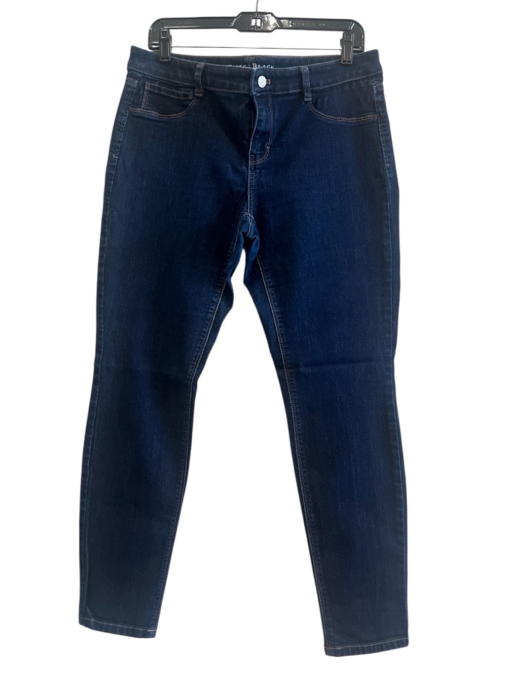 White House Black Market Dark Indigo Skinny Jeans Size Large